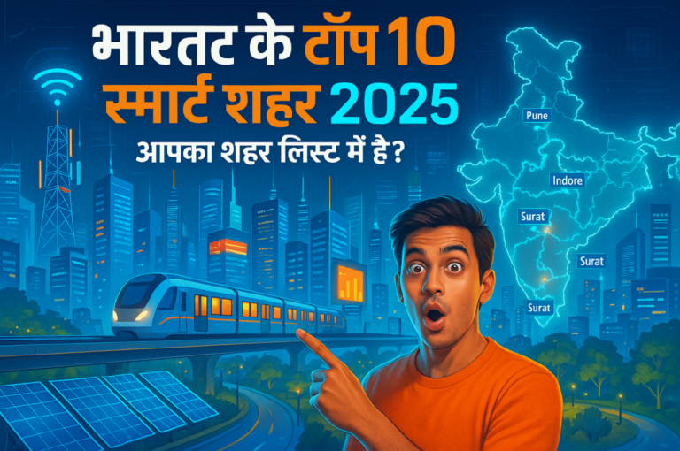 भारत के टॉप 10 स्मार्ट शहर 2025 | स्मार्ट सिटी मिशन की असली तस्वीर और आपके शहर का भविष्य