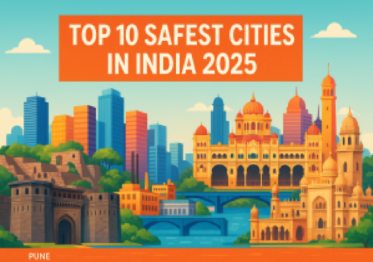 भारत के 10 सबसे सुरक्षित शहर 2025 | रहने के लिए सबसे Safe Cities in India